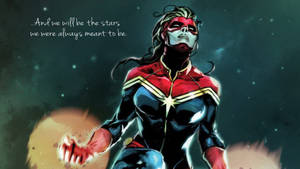 Brilliant And Powerful, The Captain Marvel Computer Can Handle Any Task. Wallpaper