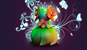 Brilliant Bellossom With Butterflies Wallpaper