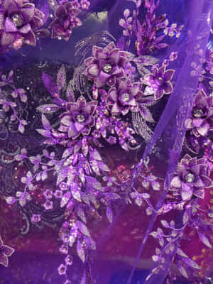 - “bring A Breath Of Sparkle To Your Wardrobe With Our Collection Of Purple Sequins” Wallpaper