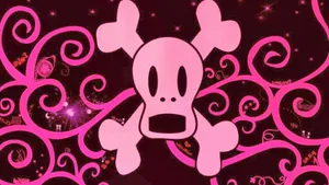 Bring A Little Edginess To Your Look With A Girly Skull. Wallpaper