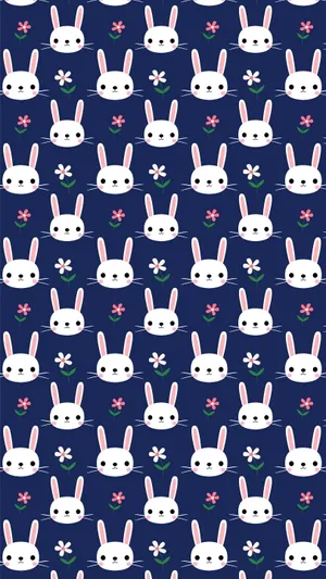 Bring A Smile To Someone's Day With This Kawaii Bunny Wallpaper!