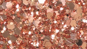 Bring Some Sparkle To Your Life With Orange Glitter Wallpaper