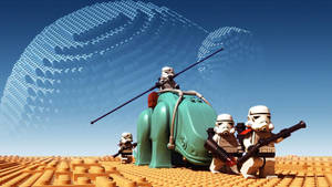 Bring The Lego Wars To Life Wallpaper