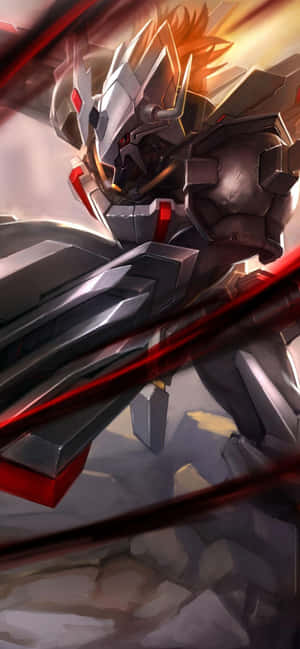 Bring Your Anime Obsession To Your Phone With This Iphone 11 Red Anime Design Wallpaper