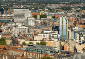 Bristol Cityscape Aerial View Wallpaper