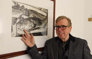 British Actor Timothy Spall Posing For A Portrait Wallpaper