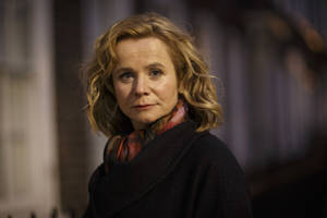 British Actress Emily Watson In The Dramatic Series Apple Tree Yard. Wallpaper