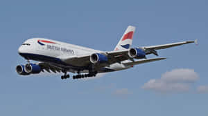 British Airways Airbus A380 In Flight Wallpaper