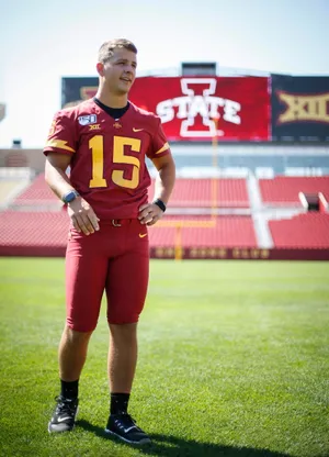 Brock Purdy Iowa State Football Uniform Wallpaper