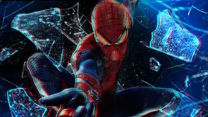 Broken Glass Spider Man Pfp Wallpaper