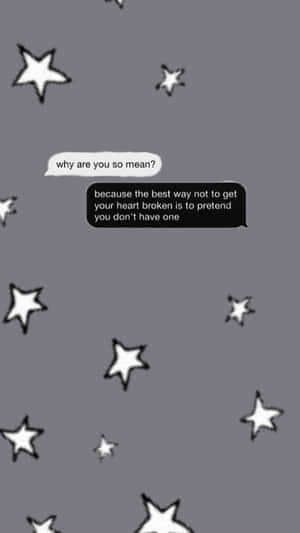 Broken Heart Aesthetics Text Wallpaper