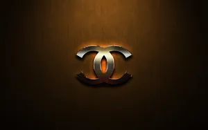 Bronze Metal Chanel Logo Wallpaper