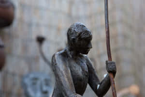 Bronze Sculpture Close Up Tilburg Wallpaper