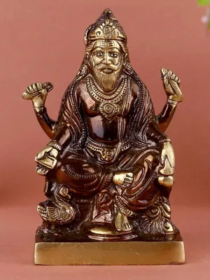 Bronze Vishwakarma Statue Wallpaper