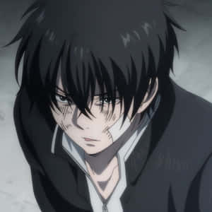 Brooding Anime Character Wallpaper