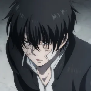 Brooding Anime Character Wallpaper