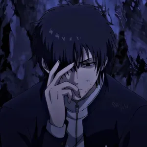 Brooding Anime Character Profile Picture Wallpaper