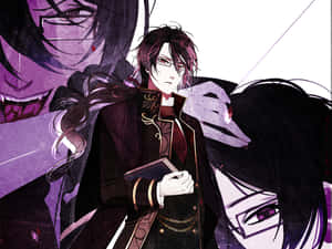 Brooding Vampire Anime Character Wallpaper