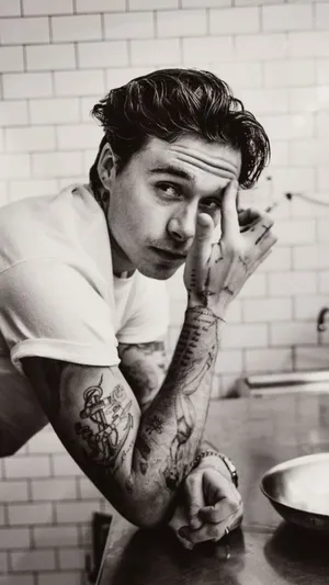 Brooklyn Beckham Tattoo Style Wallpaper