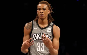 Brooklyn Nets Player33 Action Shot Wallpaper