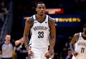 Brooklyn Nets Player33 In Action Wallpaper