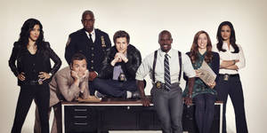 Brooklyn Nine Nine Characters Photo Shoot Wallpaper