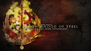 Brotherhood Of Steel In Action Wallpaper