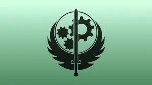 Brotherhood Of Steel Soldier Awaits Battle Wallpaper