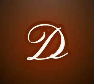 Brown Aesthetic Cursive Letter D Phone Wallpaper