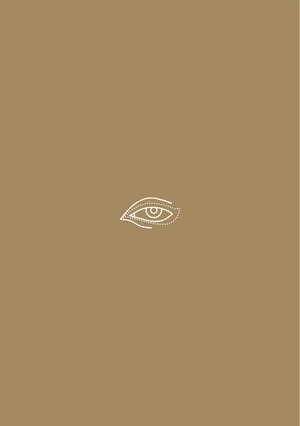 Brown Aesthetic Pastel Minimalist Hand Drawn Eye Wallpaper