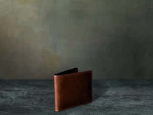 Brown Leather Walleton Table Wallpaper