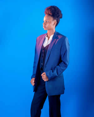 Brown Loafers, Navy Blazer, And A Pocket Square For A Polished Look Wallpaper