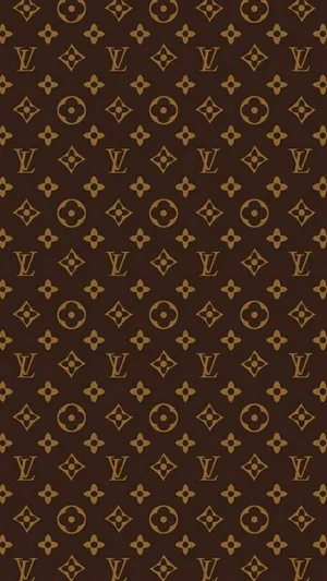 Brown Louis Vuitton Designer Wallpaper
