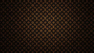 Brown Louis Vuitton Monogram Pattern Wallpaper