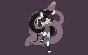 Brown Orochimaru With Snake Wallpaper