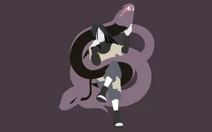 Brown Orochimaru With Snake Wallpaper