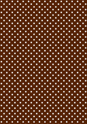 Brown Polka Dot Pattern Wallpaper