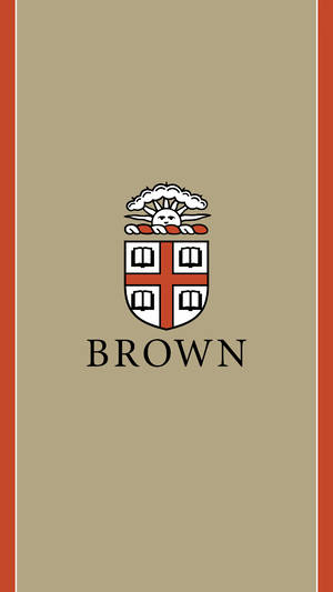 Brown University Logo In Light Brown Wallpaper