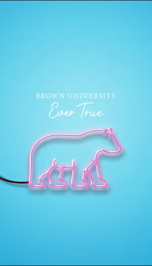 Brown University Neon Pink Phone Graphic Wallpaper
