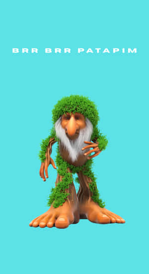 Brr Brr Patapim Character Wallpaper