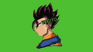 Brunette Vegito Green Wallpaper