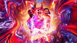 Bruno Fernandes Manchester United Abstract Wallpaper