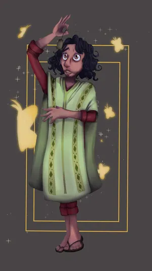 Bruno Madrigal With Butterflies Wallpaper