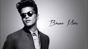 Bruno Mars All Dressed Up In An Eye-catching Outfit Wallpaper