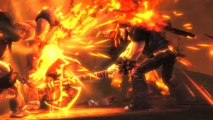 Brutal Legend Eddie Fiery Weapon Wallpaper