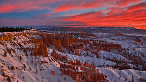 Bryce Canyon National Park Patches Of Snow Wallpaper