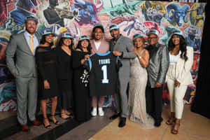 Bryce Young Draft Daywith Family Wallpaper