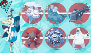 Brycen With Vanilluxe And Ice Type Pokemon Wallpaper