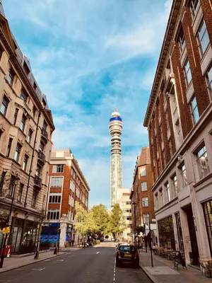 Bt Tower Beneath Bright Blue Sky Wallpaper