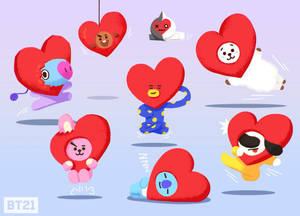 Bt21 Squad As Tata Wallpaper